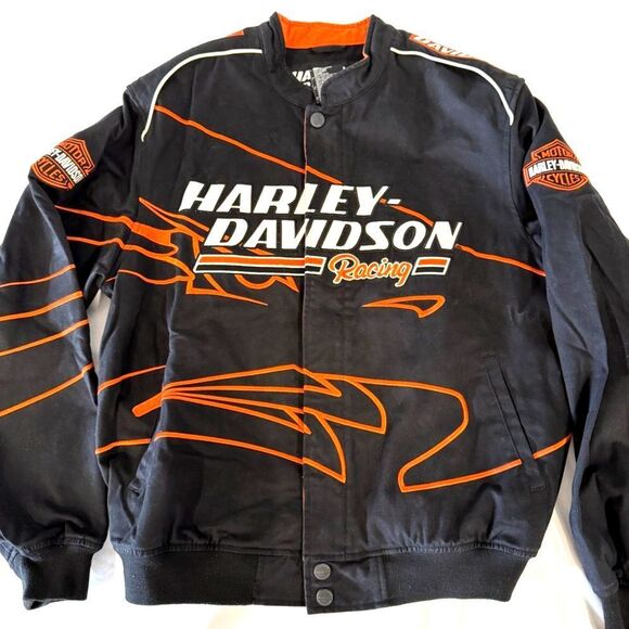 Harley-Davidson Other - Harley-Davidson Racing Screamin' Eagle Performance Parts Bomber Jacket - Large